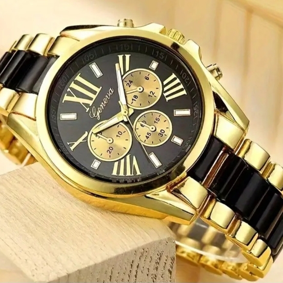 Gold and Black Espen Watch - Picture 1 of 4